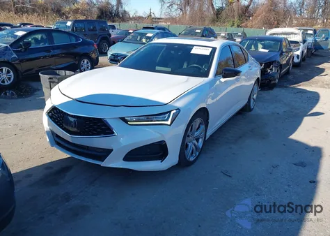 2021 Acura Tlx Technology Package z USA, uszkodzony, nr VIN 19UUB6F42MA006814